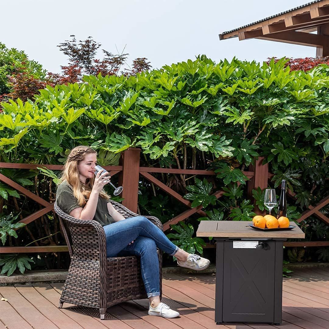 LEGACY HEATING Propane Fire Pit Table Doba